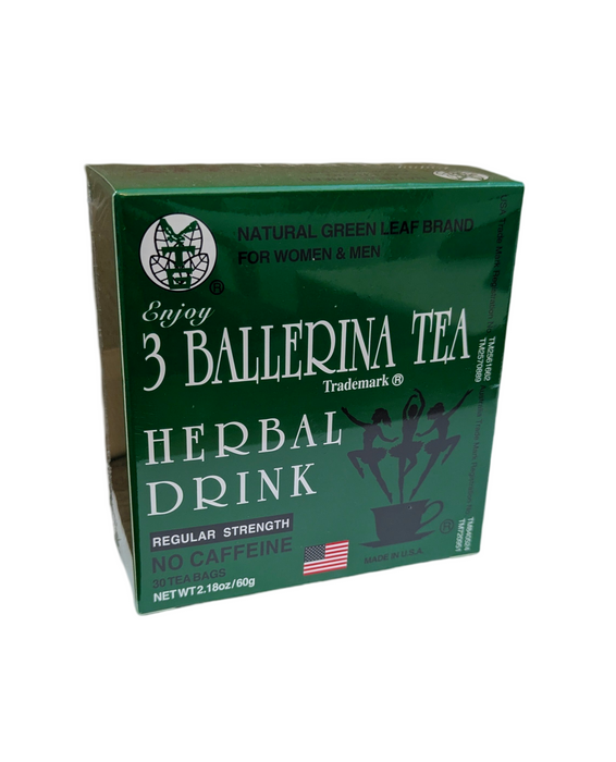 3 Ballerina Tea Herbal Drink Regular Strength