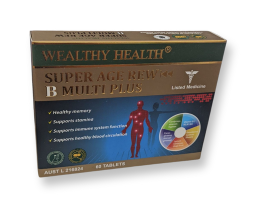Wealthy Health - Super Age Rew B Multi Plus Health Vitamin Tablets